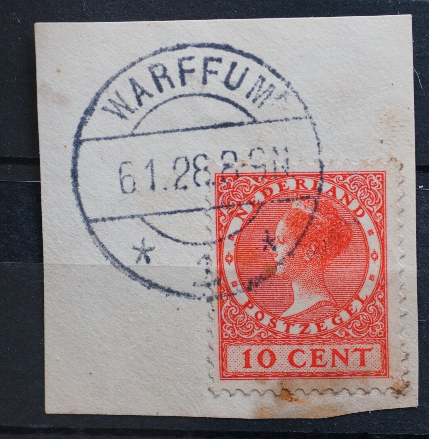 Warffum 1 op NVPH 182 (fraai)