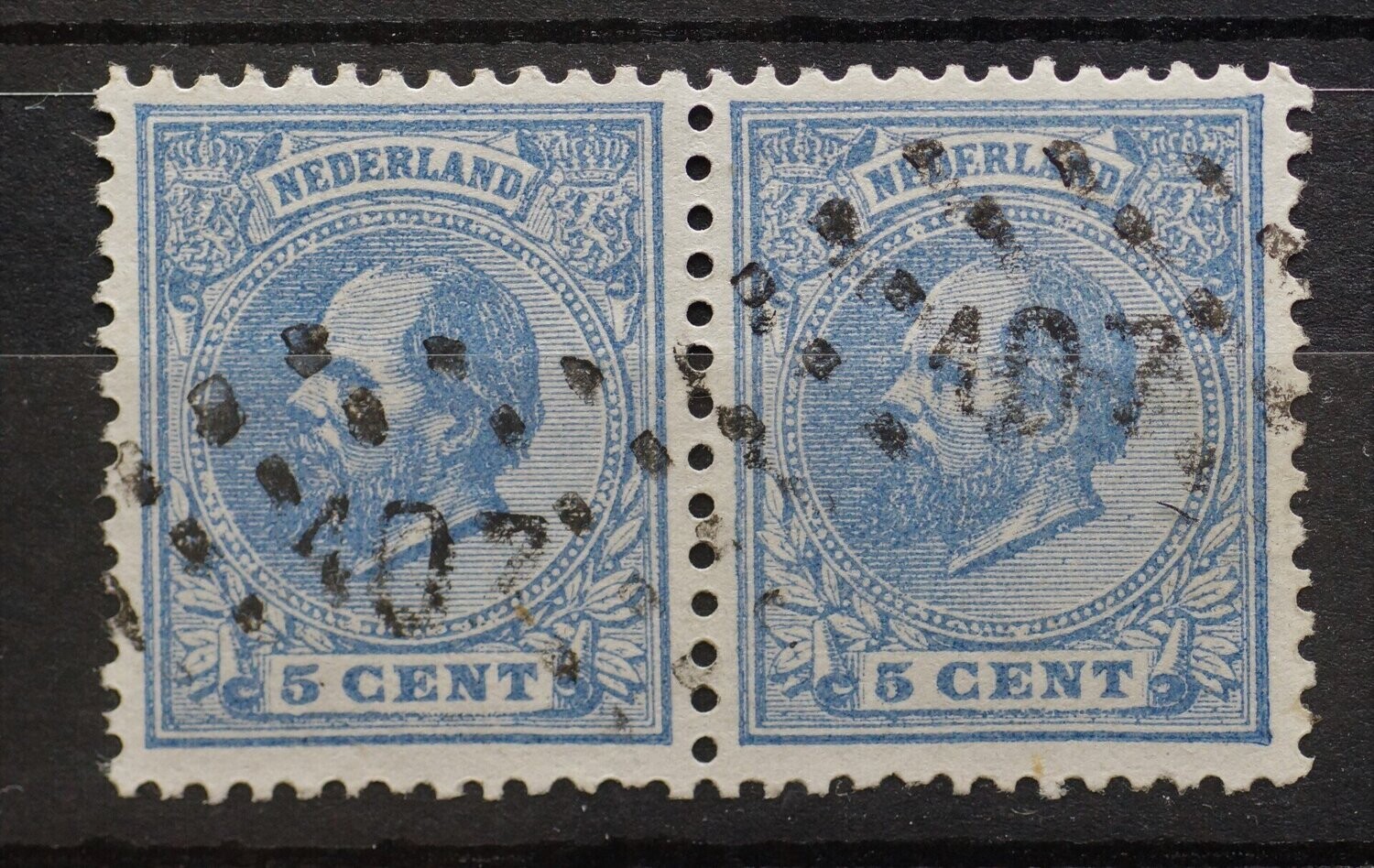 107 (Utrecht) op NVPH 19 (paar)