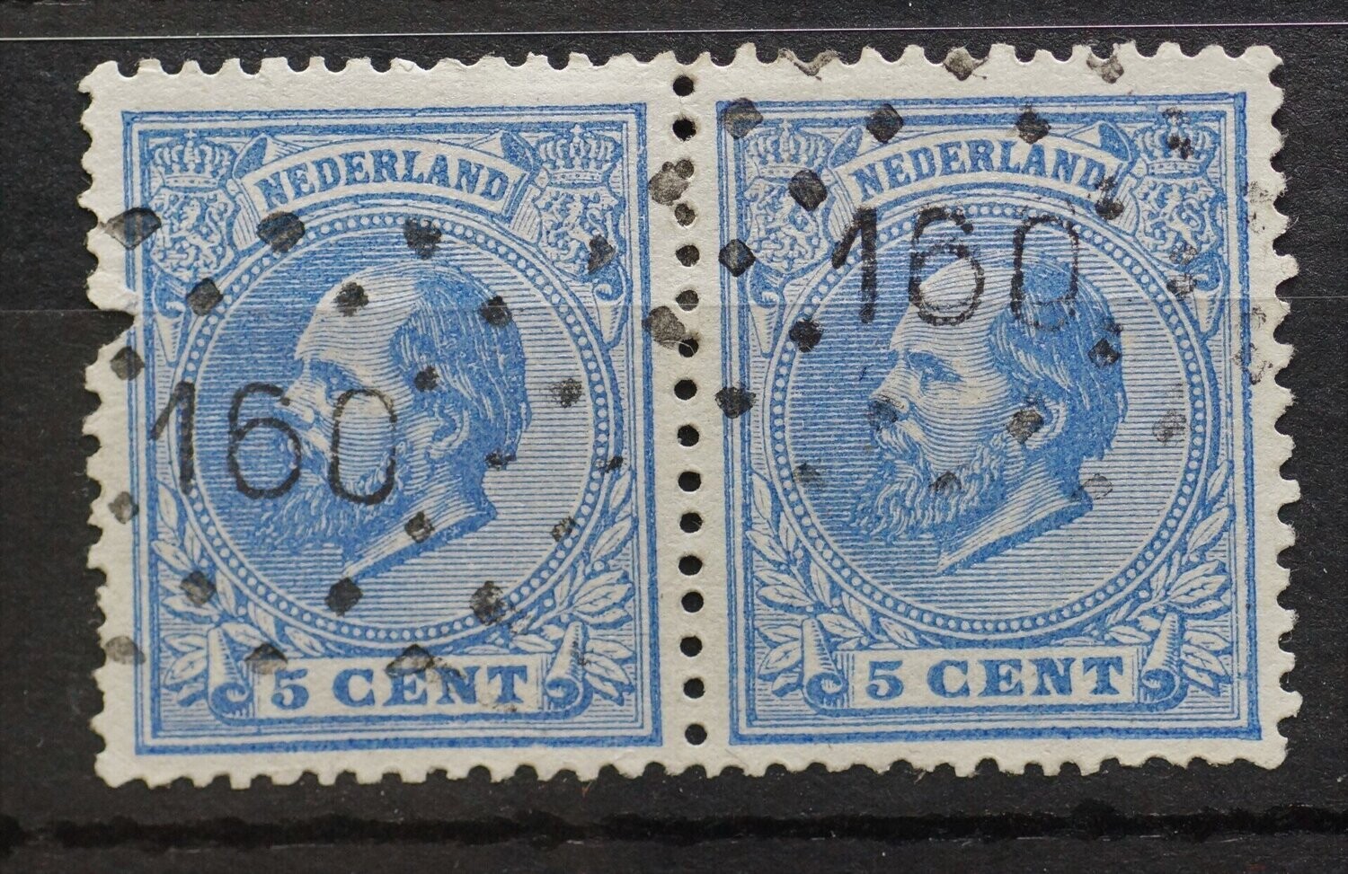 160 (Sliedrecht) op NVPH 19 (paar)
