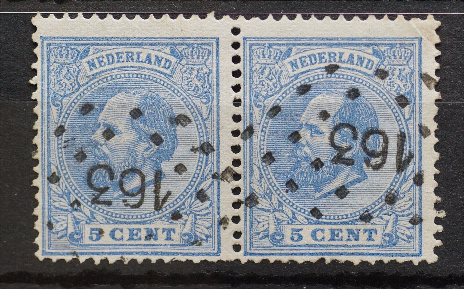 163 (Workum) op NVPH 19 (paar)