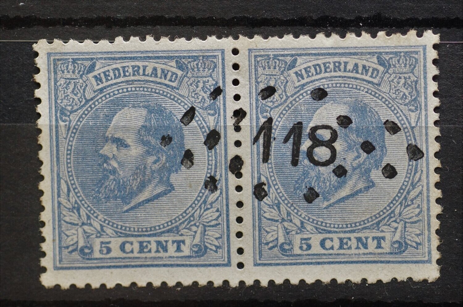 118 (Wageningen) op NVPH 19 (paar)