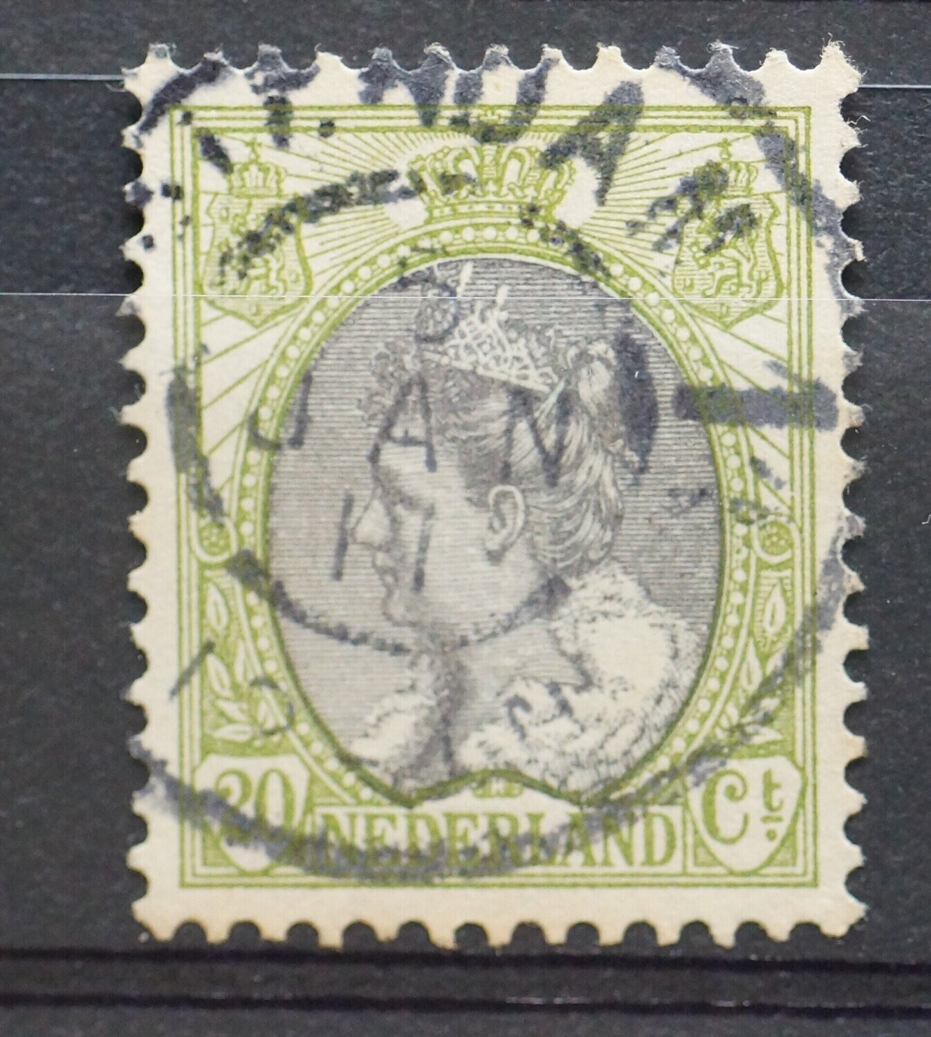 Amsterdam 1 (groot cijfer) op NVPH 69