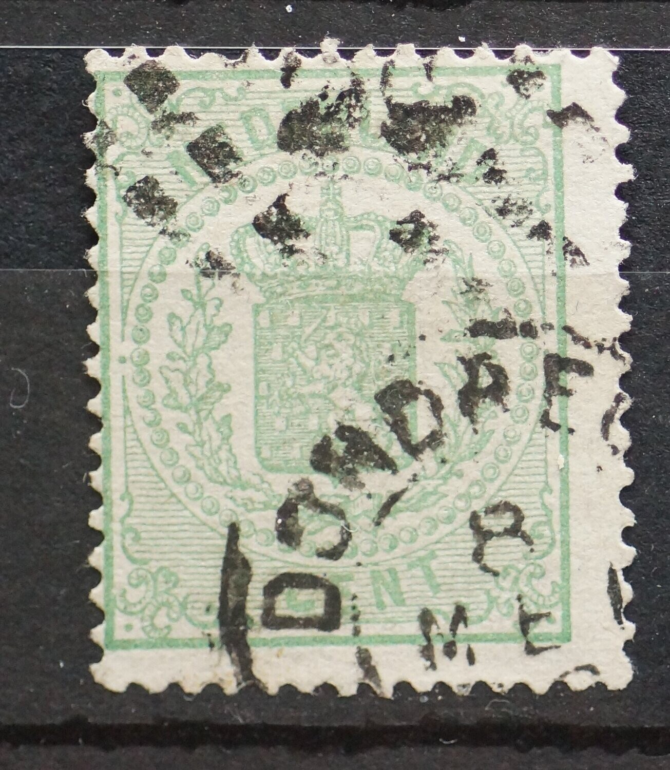 29 (Dordrecht) op NVPH 15, tevens (Francotakje) Dordrecht