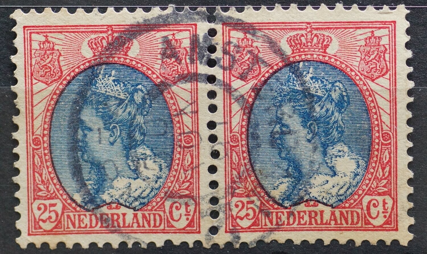 Amsterdam 2 op NVPH 71 (paar)