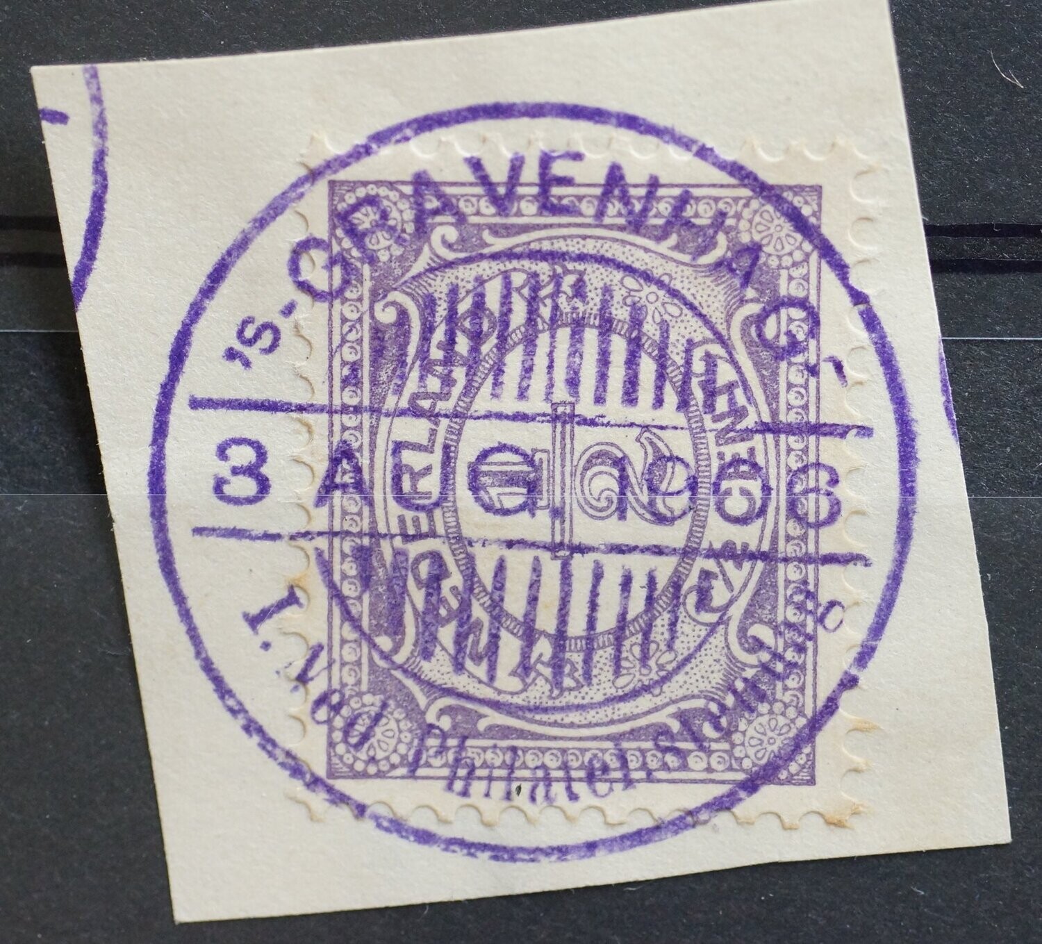 gelegenheidsstempel 1e Ned. Philatelistendag 1906 op NVPH 50