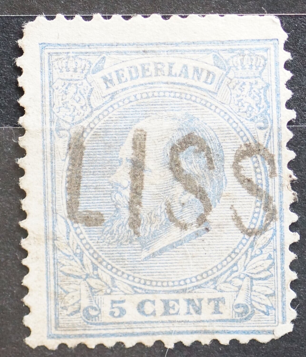 kantoornaamstempel Lisse (groot) op NVPH 19