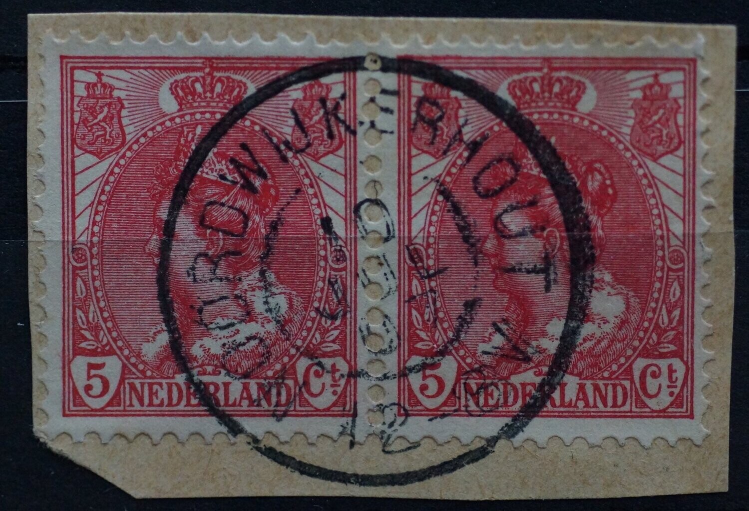 Noordwijkerhout op NVPH 60 (paar) - schaars!