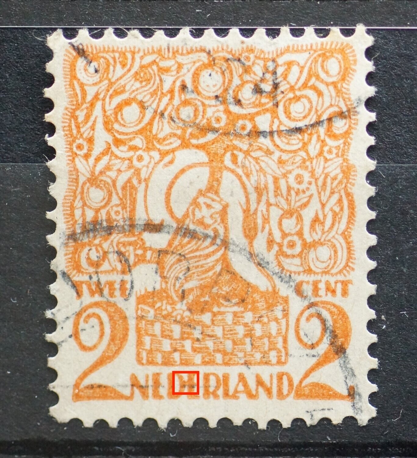 NVPH 111 - stip aan de eerste D van NEDERLAND