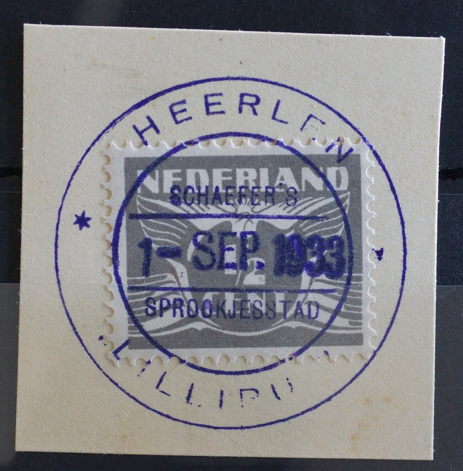 gelegenheidsstempel Heerlen "Lilliput" op NVPH 169