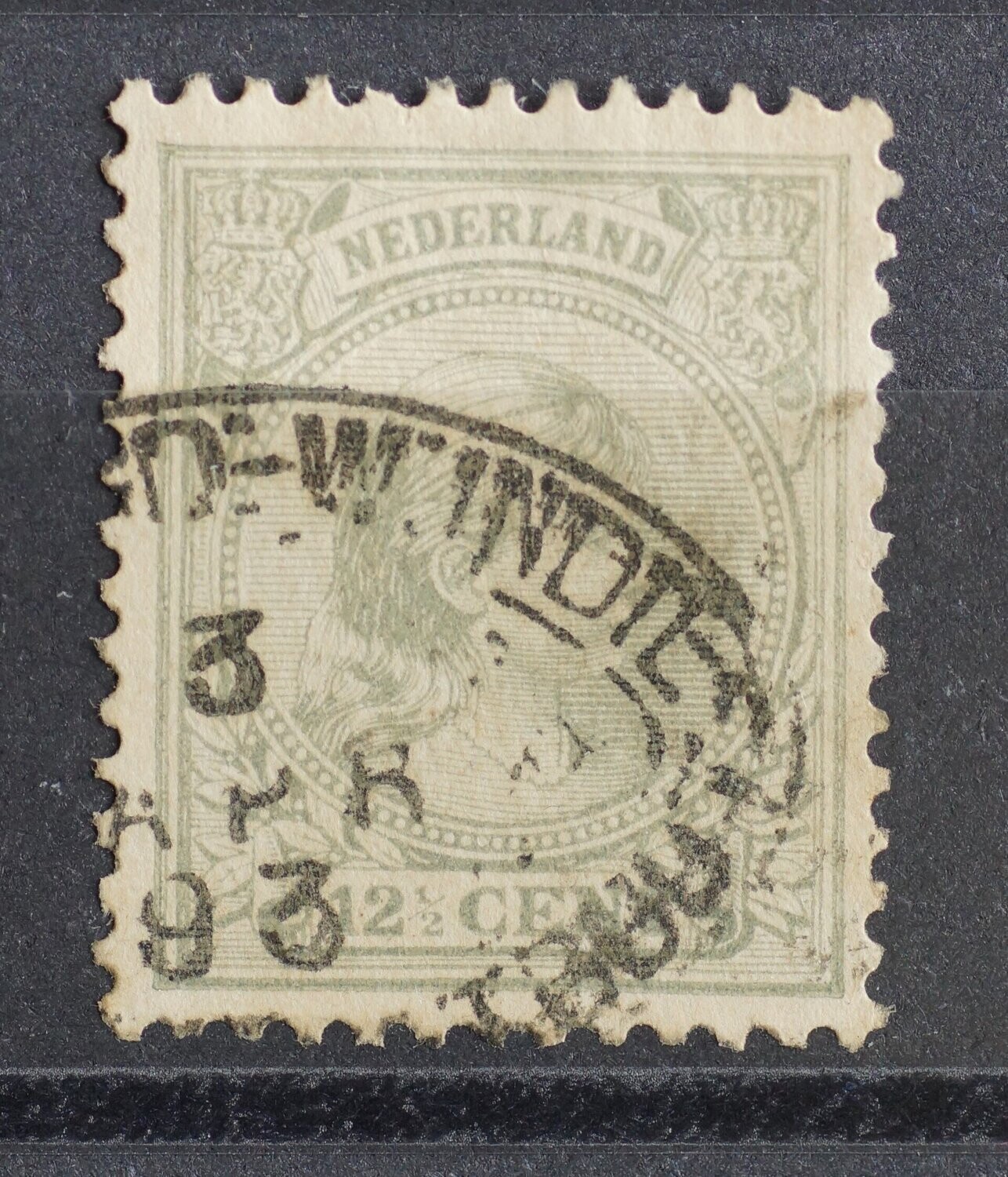 scheepstempel Amsterd:-W.Indië op NVPH 38