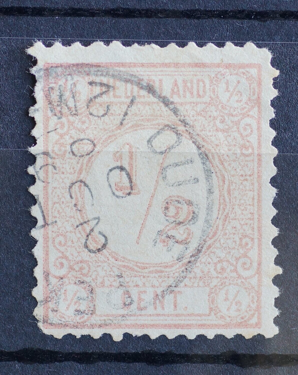 tweeletterstempel Oude Pekela op NVPH 30 (1889)