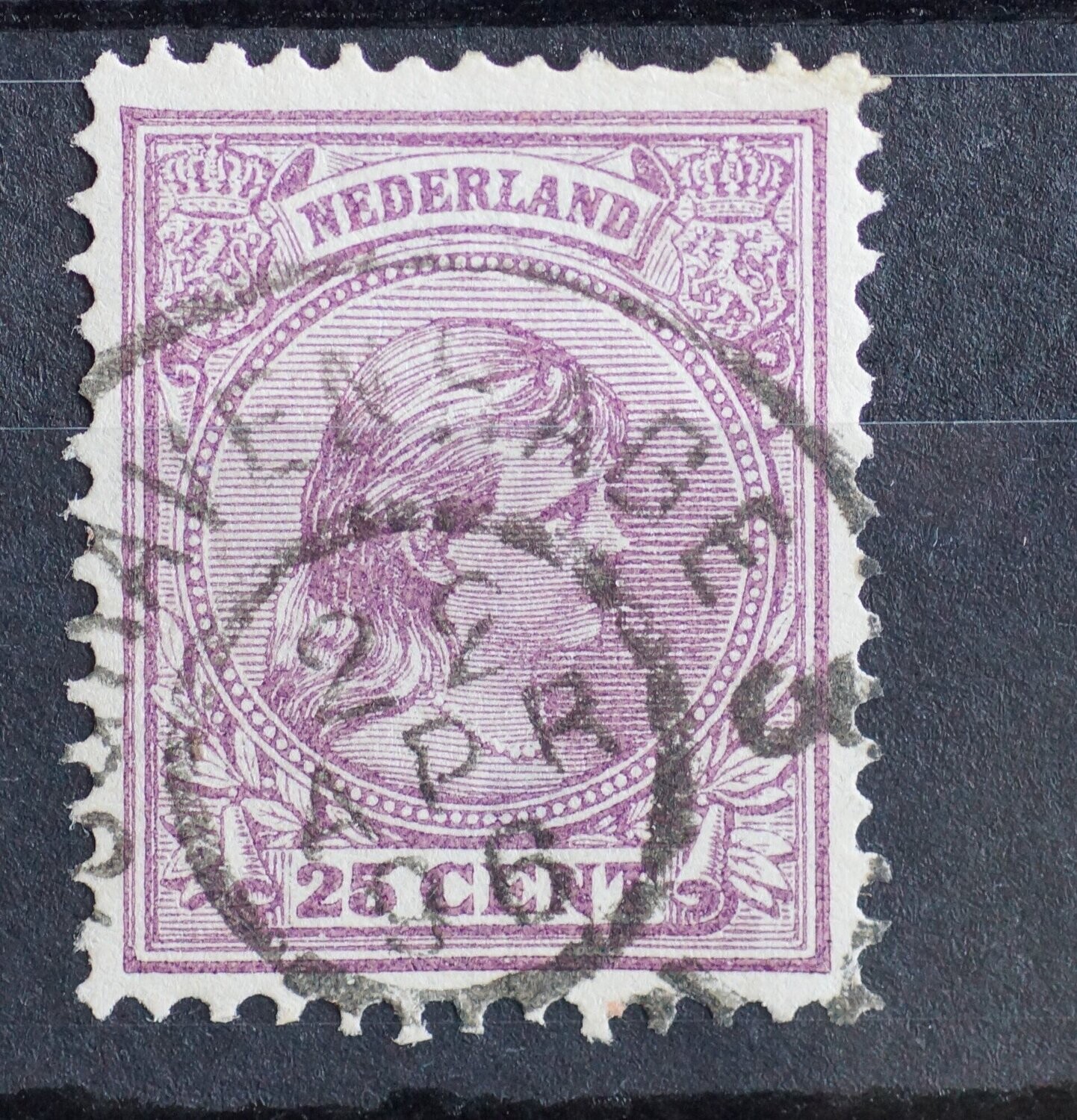 's Gravenhage 3 (klein cijfer) op NVPH 42