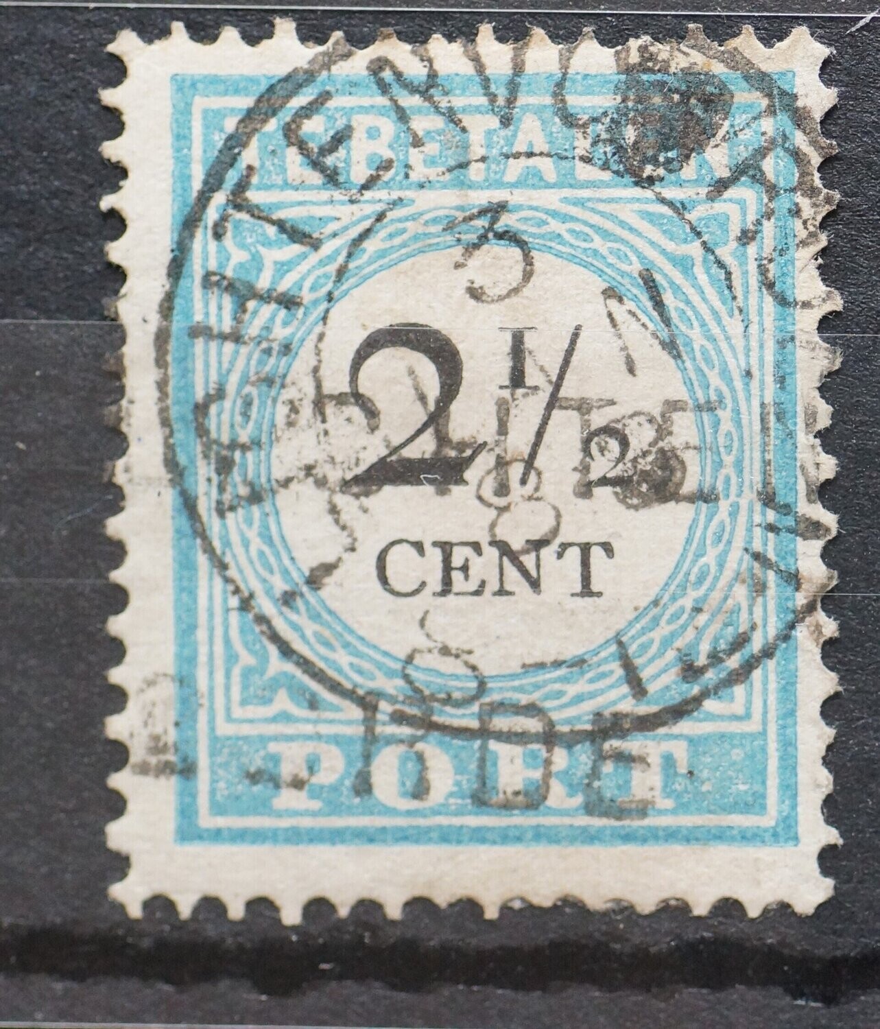 Lichtenvoorde (kleinrond en kantoornaamstempel) op NVPH P5