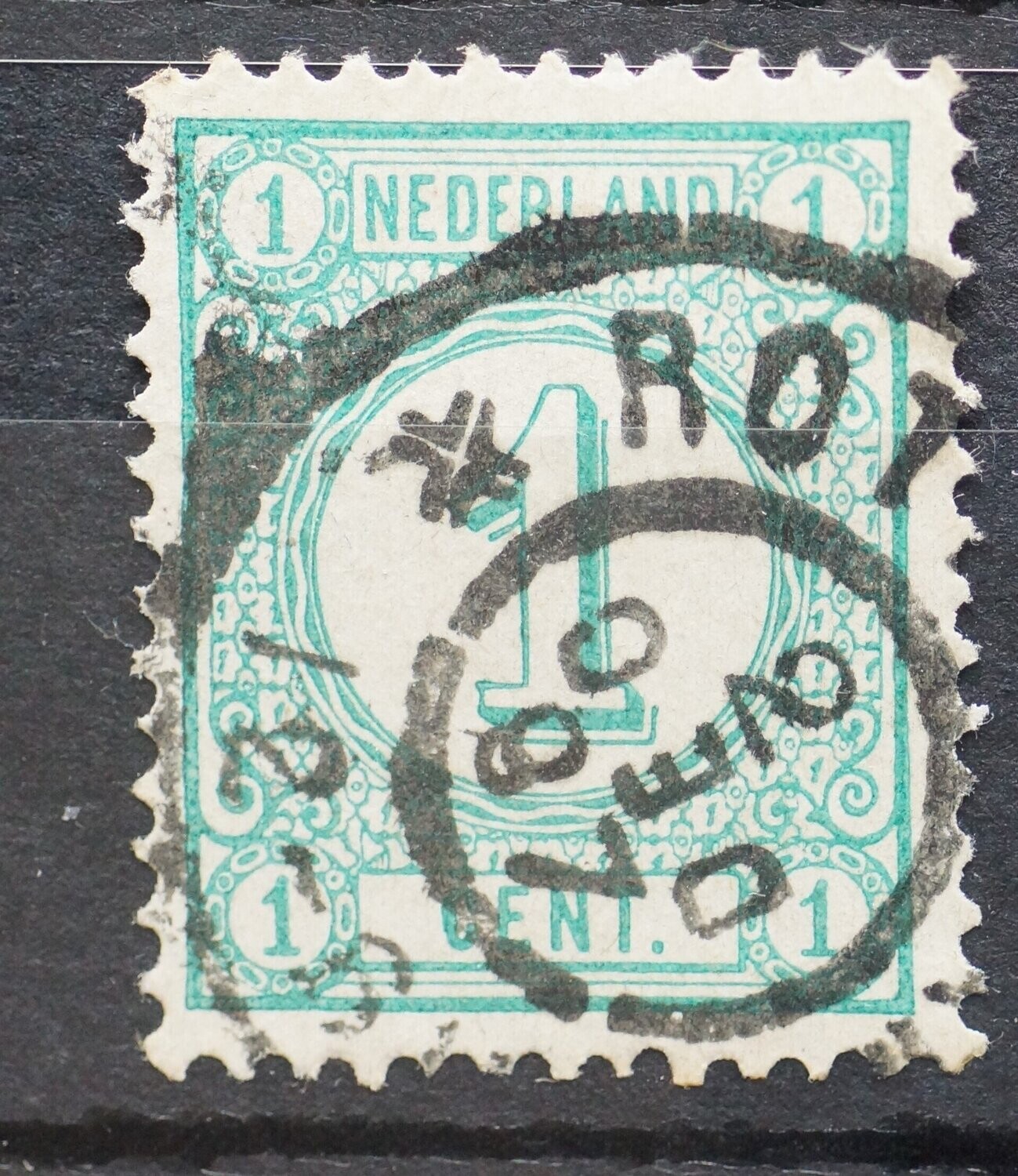 Rotterdam op NVPH 31 - kopstaande maand