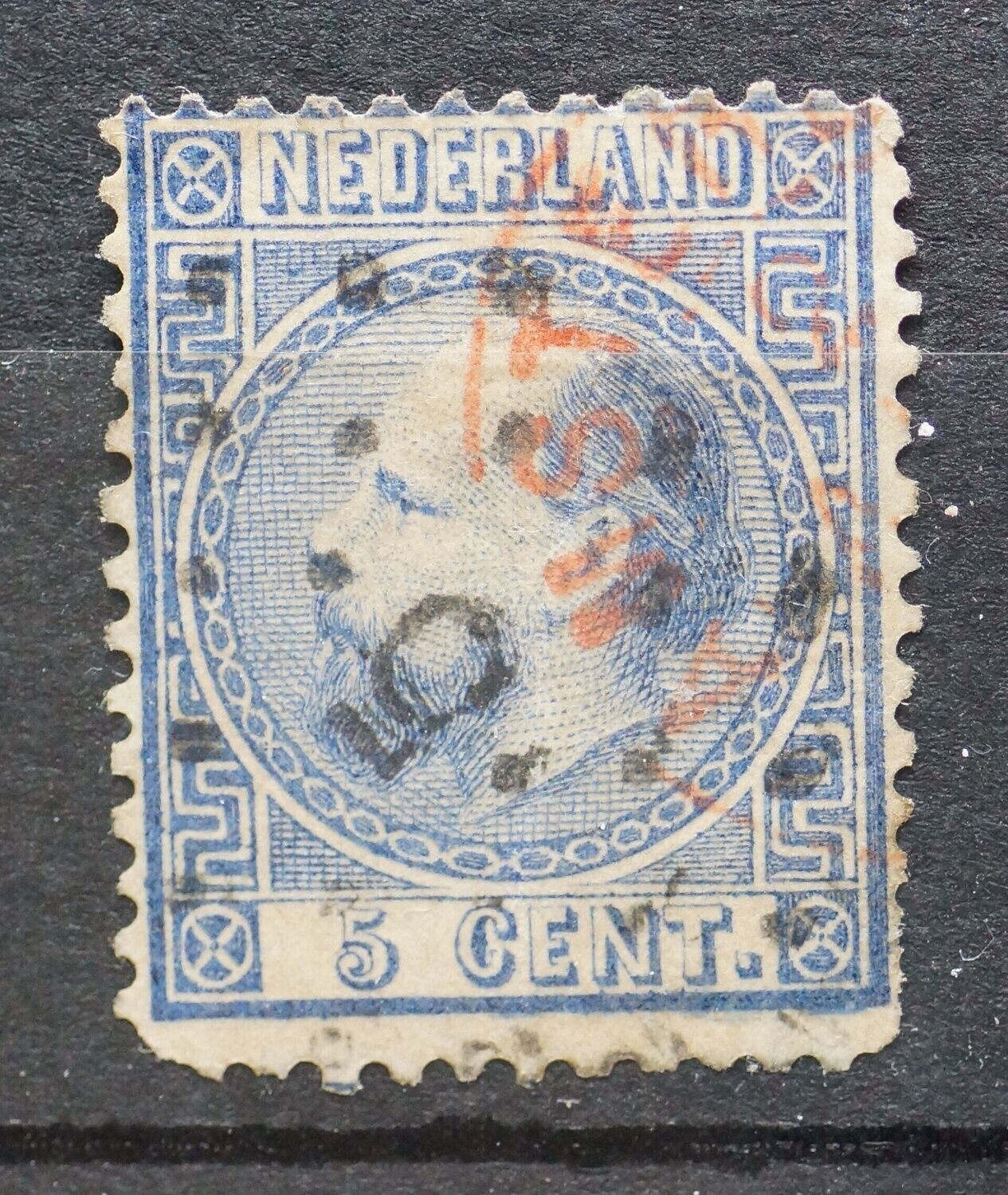 5 (Amsterdam), tevens Amsterdam in rood op NVPH 7