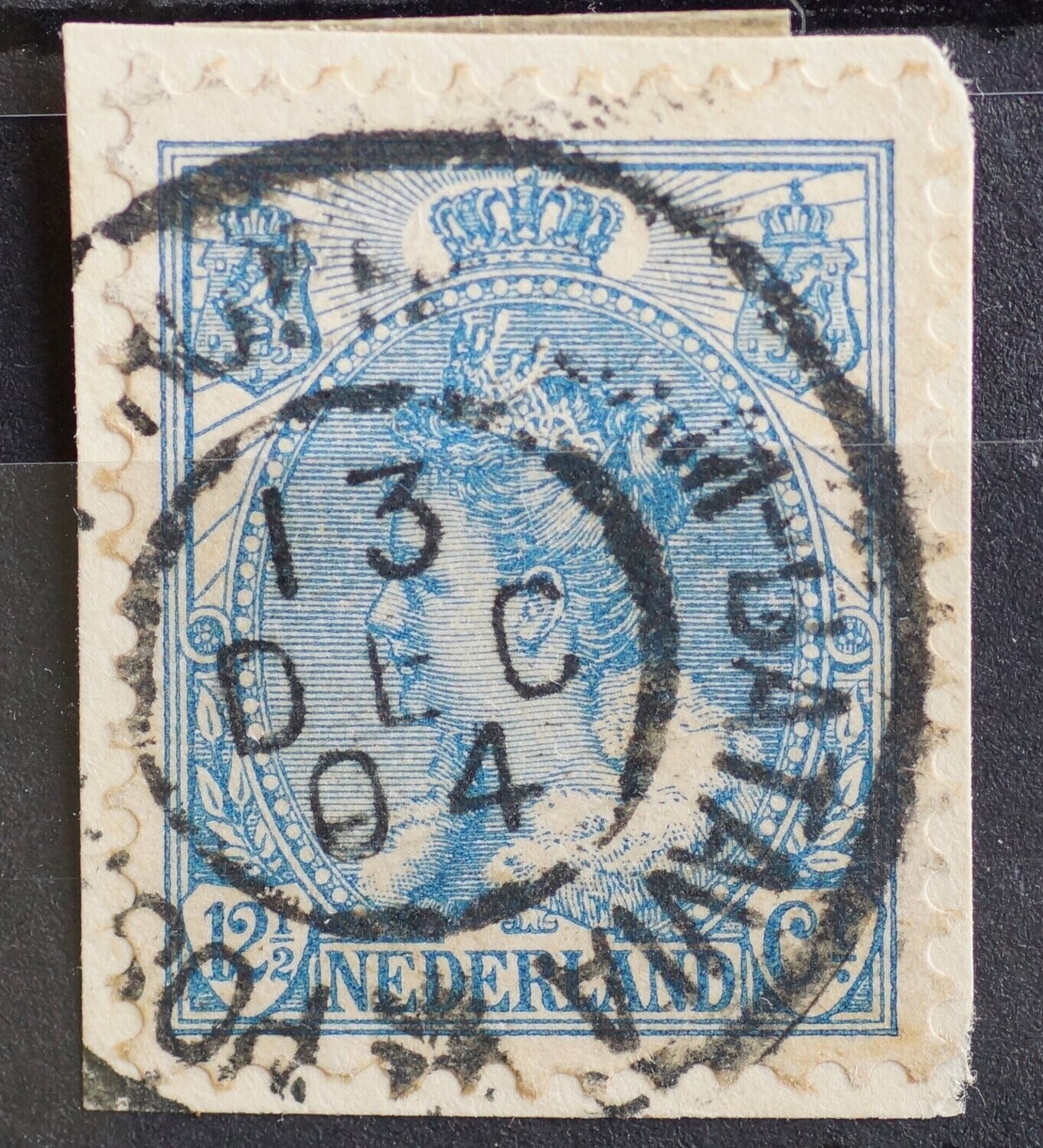 Postagent Rotterdam-Batavia op NVPH 63