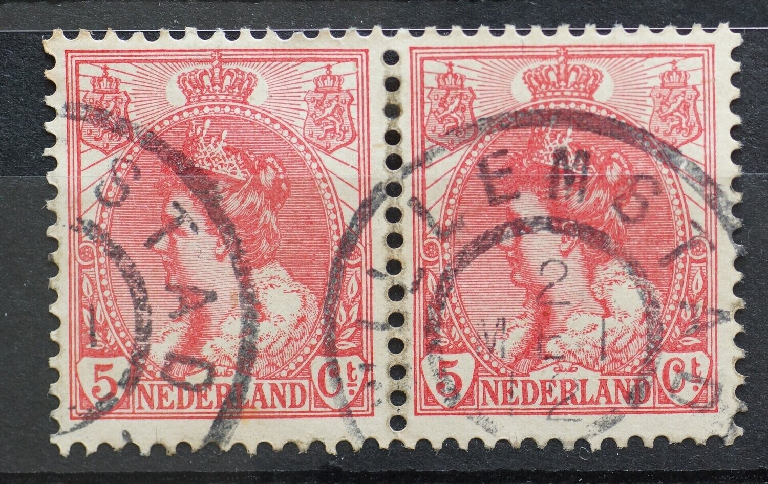 Willemstad op NVPH 60 (paar)