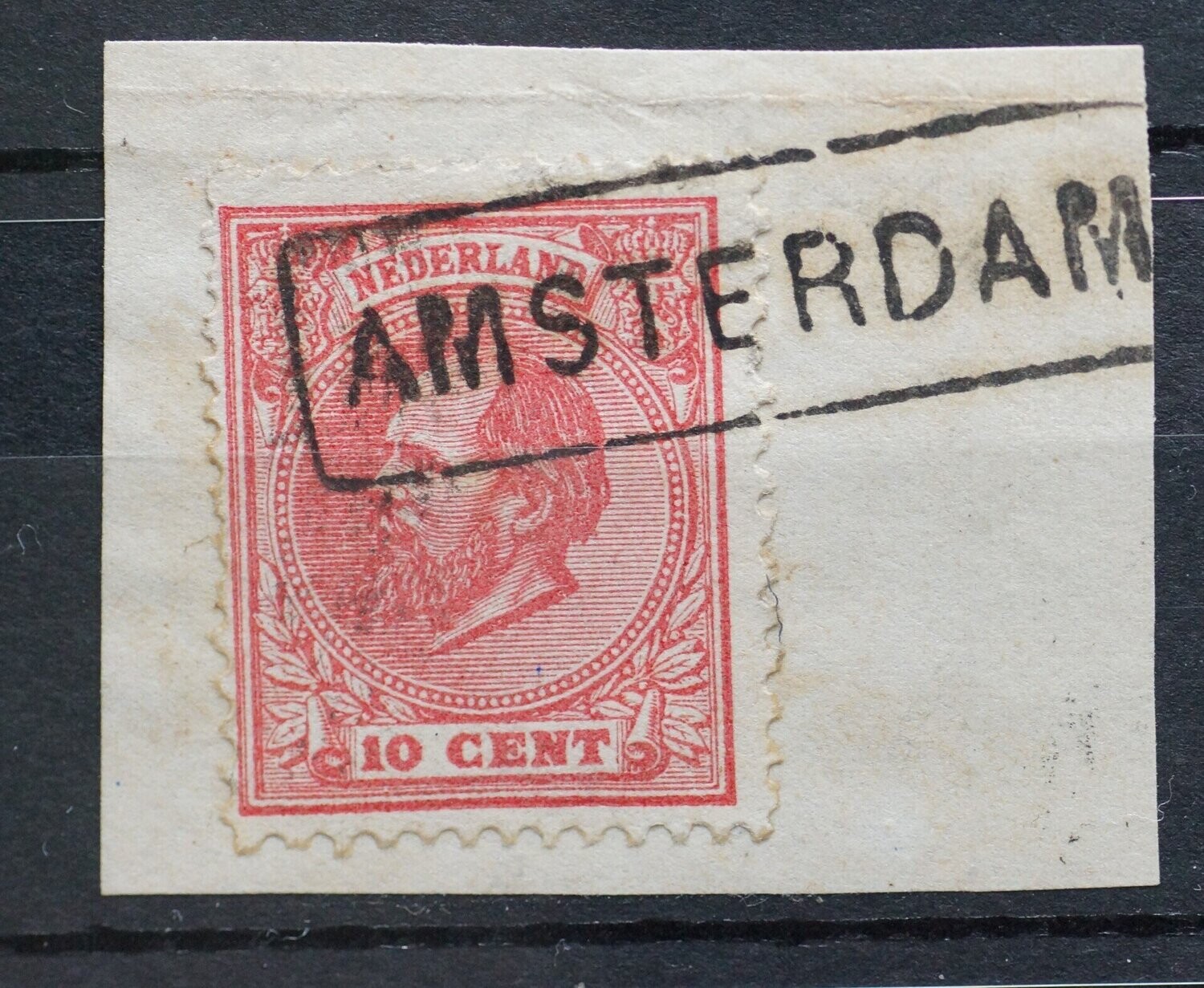 Haltestempel Amsterdam op NVPH 21
