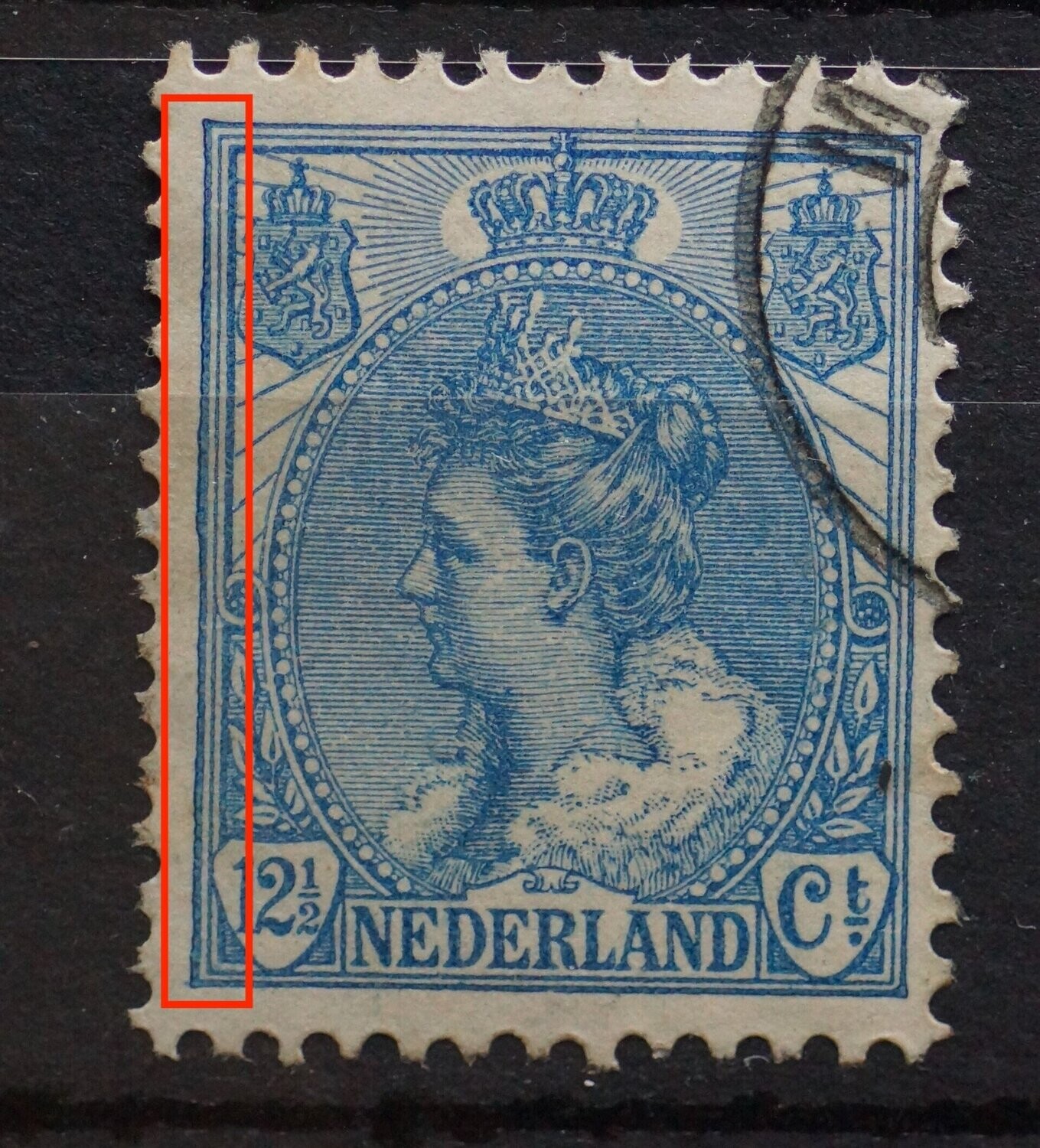 NVPH 63 - onregelmatige kaderlijn links