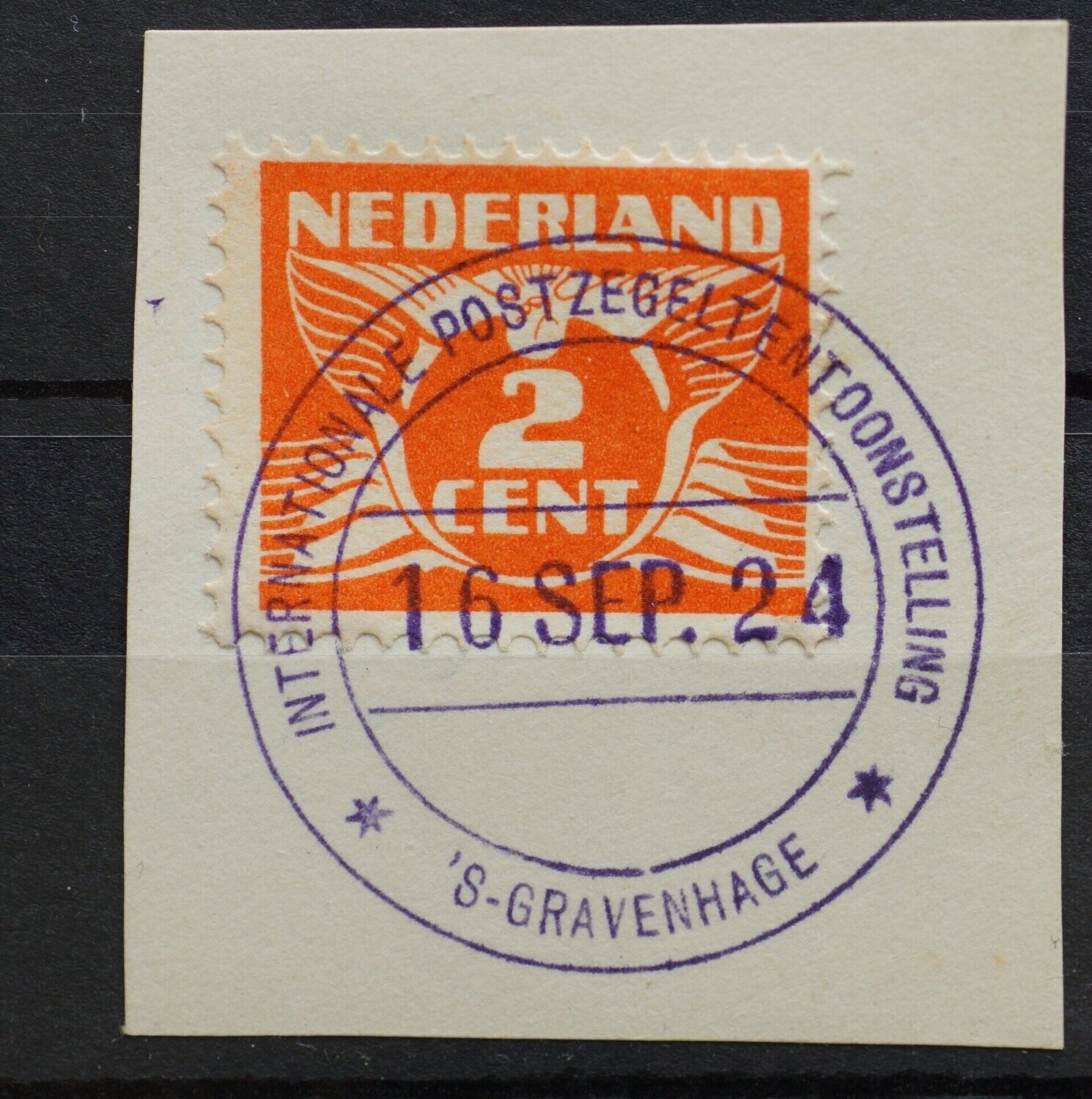 Gelegenheidsstempel Int. Postzegeltentoonstelling Den Haag