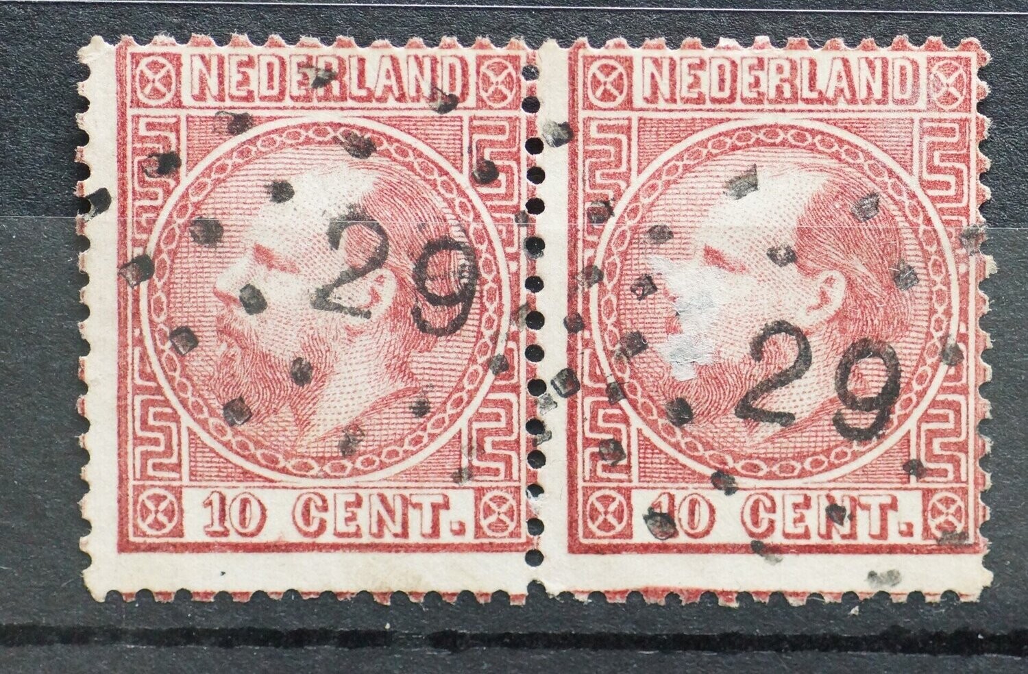 29 (Dordrecht) op NVPH 8 (paar)