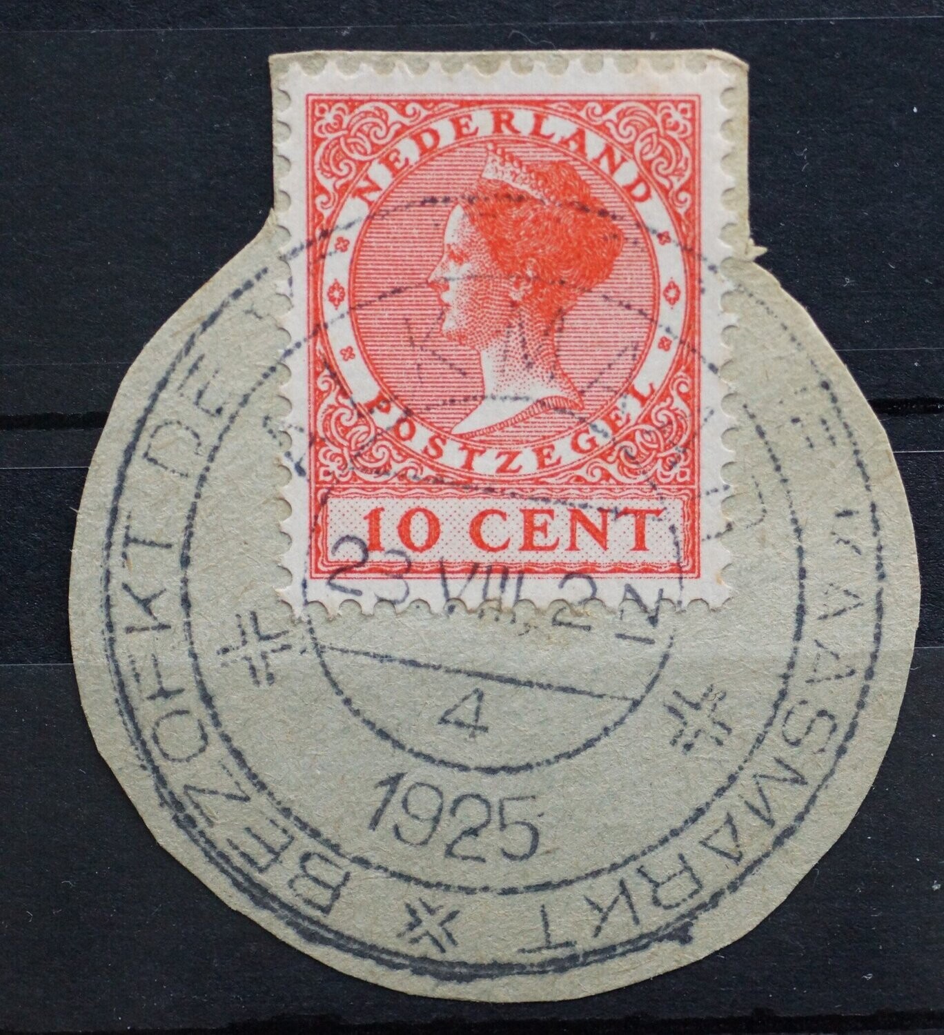 Reclamehandstempel Alkmaar 4 op NVPH 153