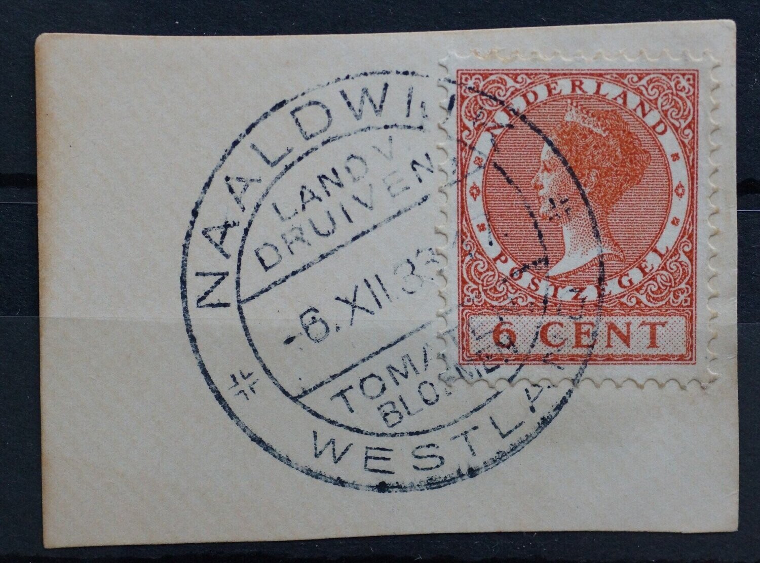 Reclamehandstempel Naaldwijk op NVPH 178