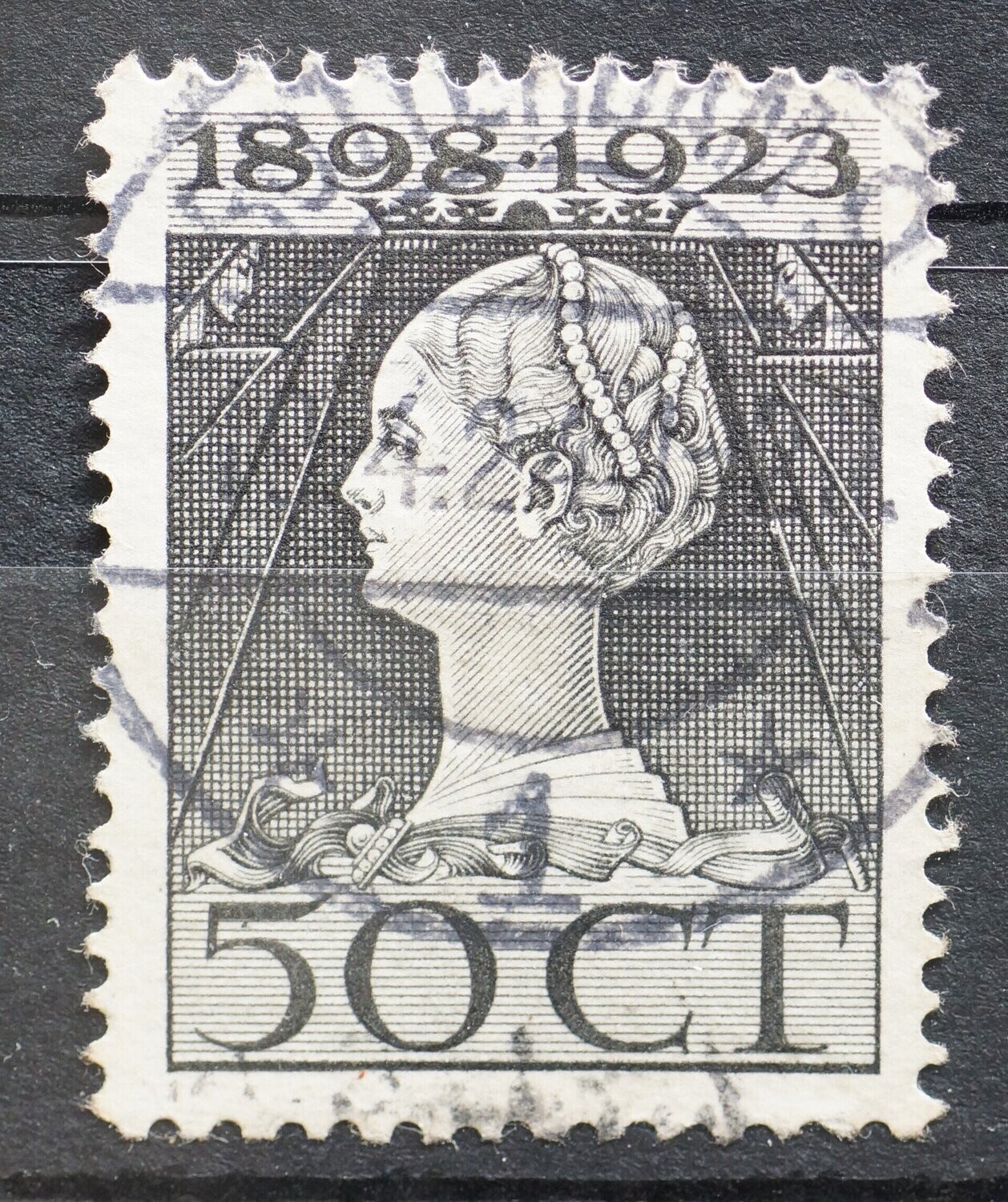 Rotterdam 9  1 op NVPH 128 - vrij schaars stempel!