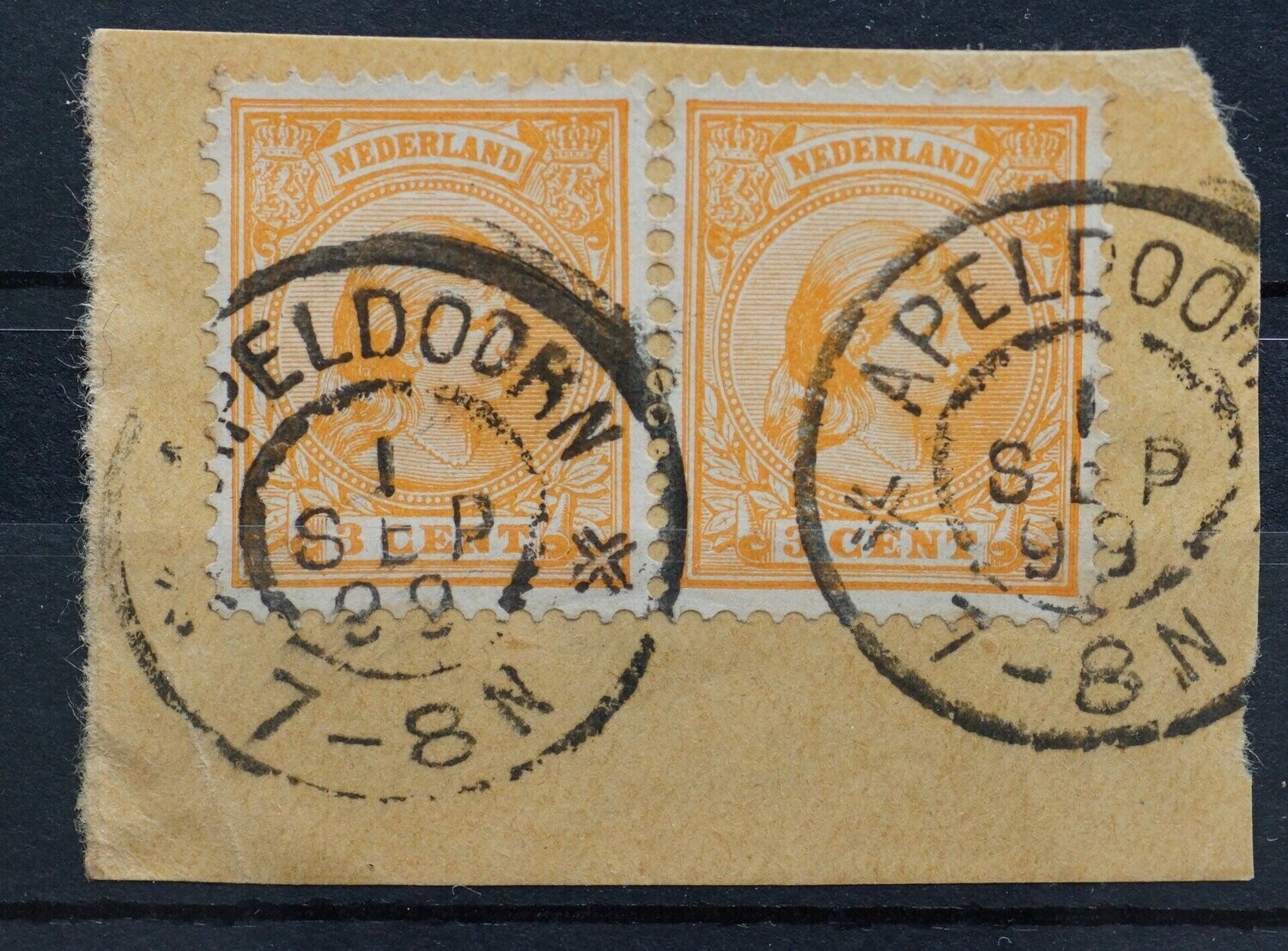 Apeldoorn op NVPH 34 (paar)