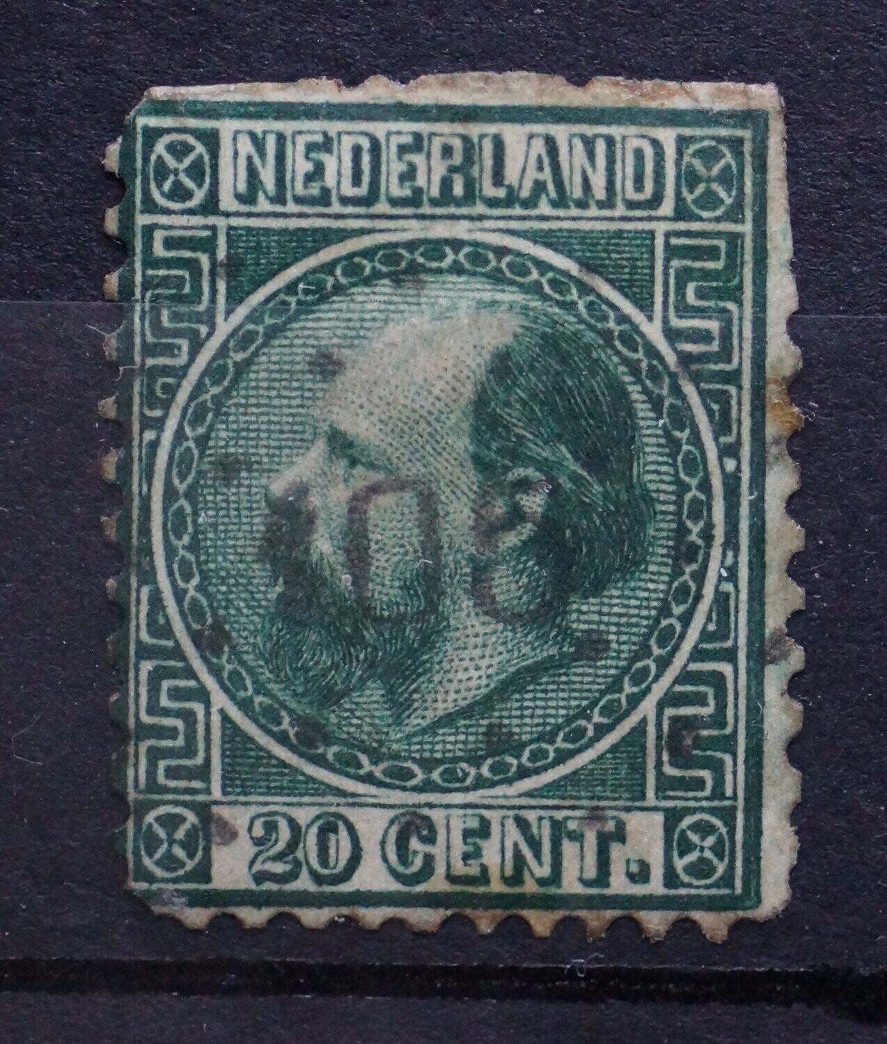 105 (Tiel) op NVPH 10 (fraai)