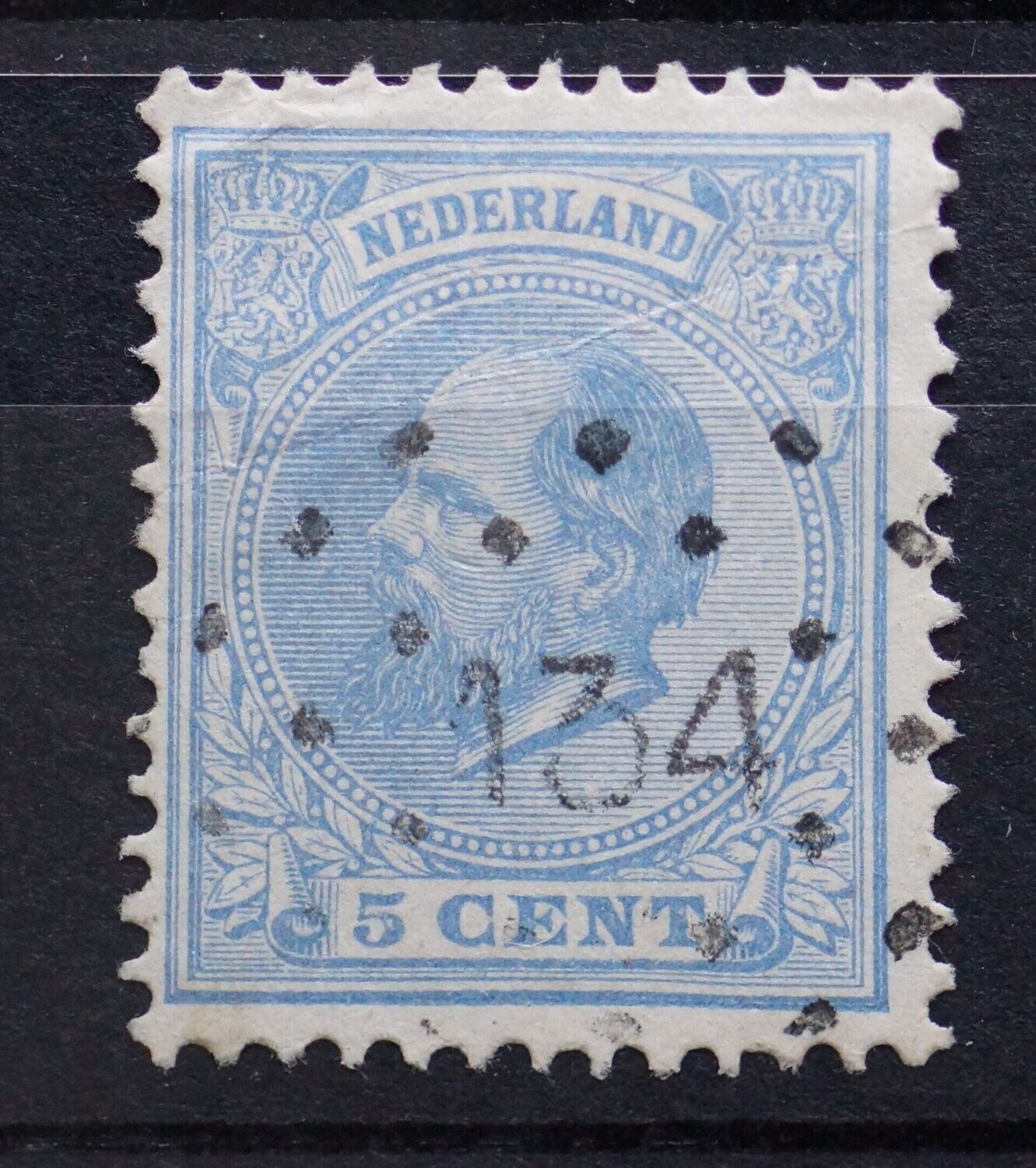 134 (Zwartsluis) op NVPH 19 (fraai)