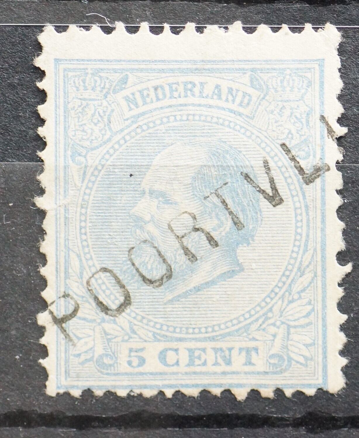 Poortvli(et) op NVPH 19 (fraai)