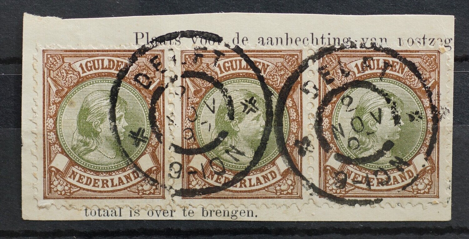 Delft op NVPH 46 (paar + losse zegel)