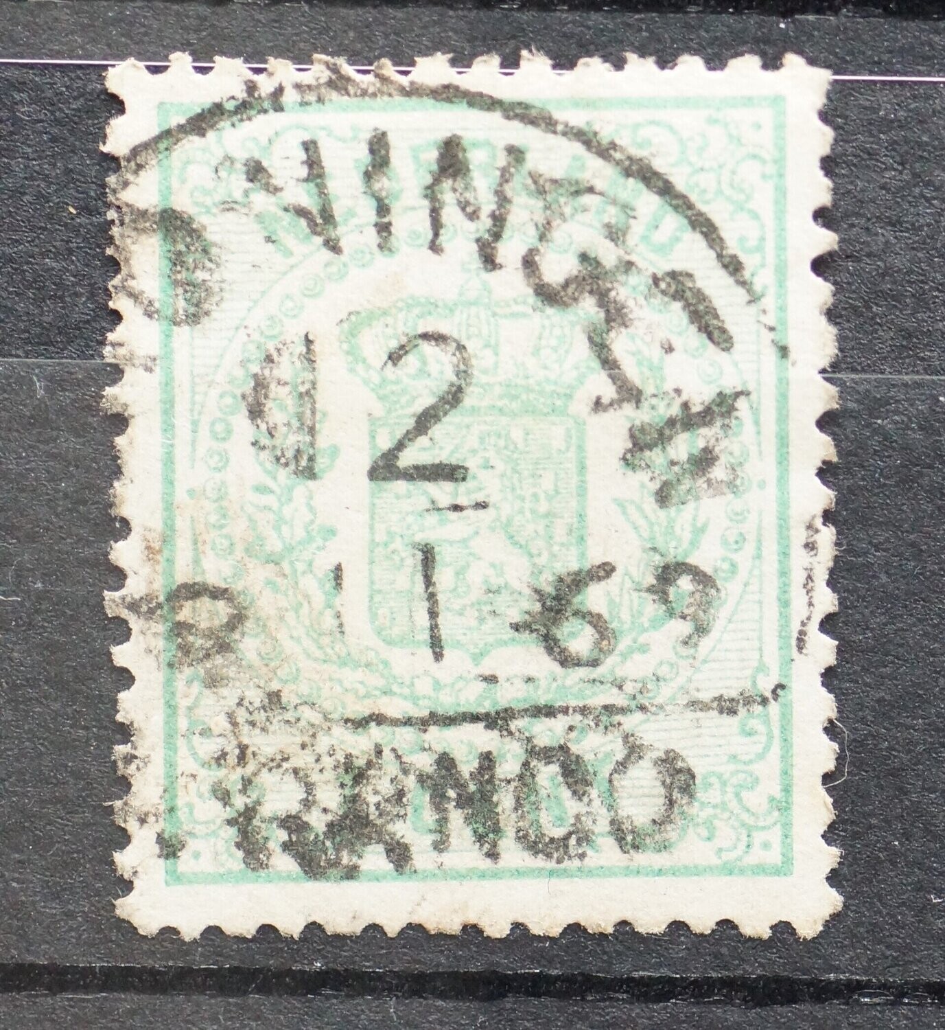 Halfrond Franco Groningen op NVPH 15