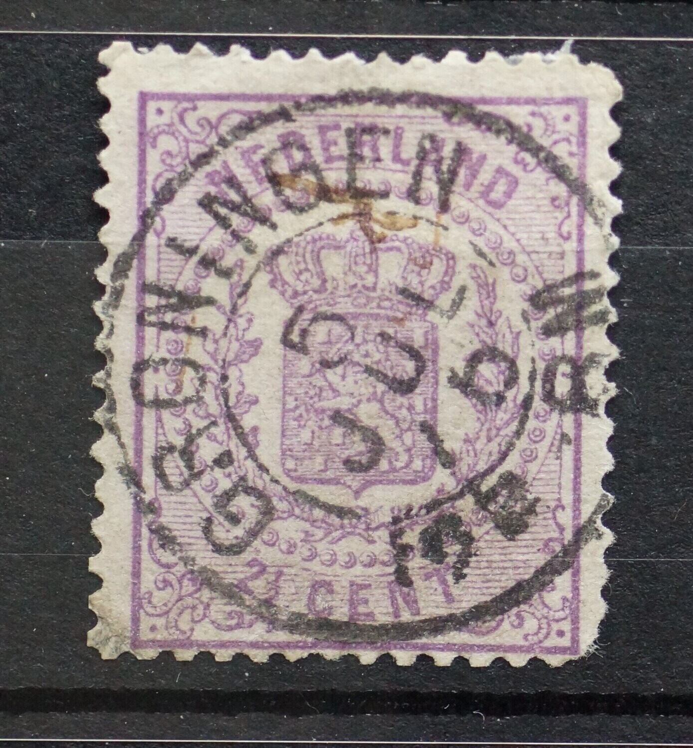 Tweeletterstempel Groningen op NVPH 18
