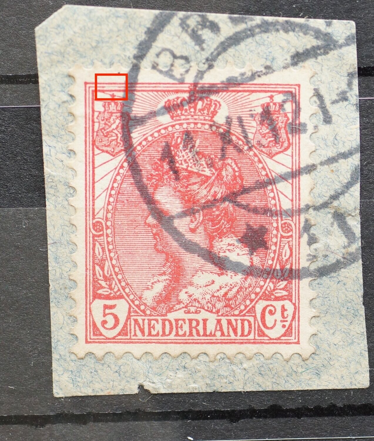 NVPH 60 - dunne kaderlijn (boven, links)