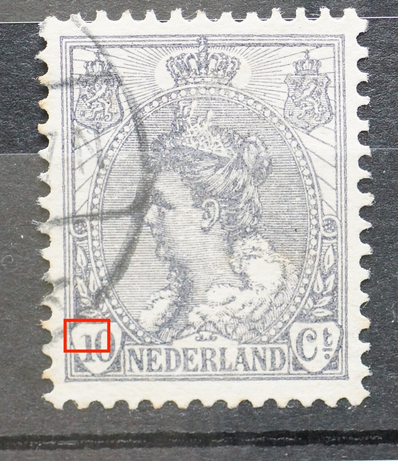 NVPH 62 - bovenzijde 1 van 10 ontbreekt