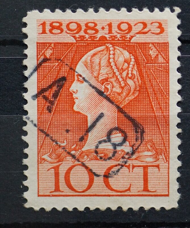 Bestellerstempel A. 18 op NVPH 124