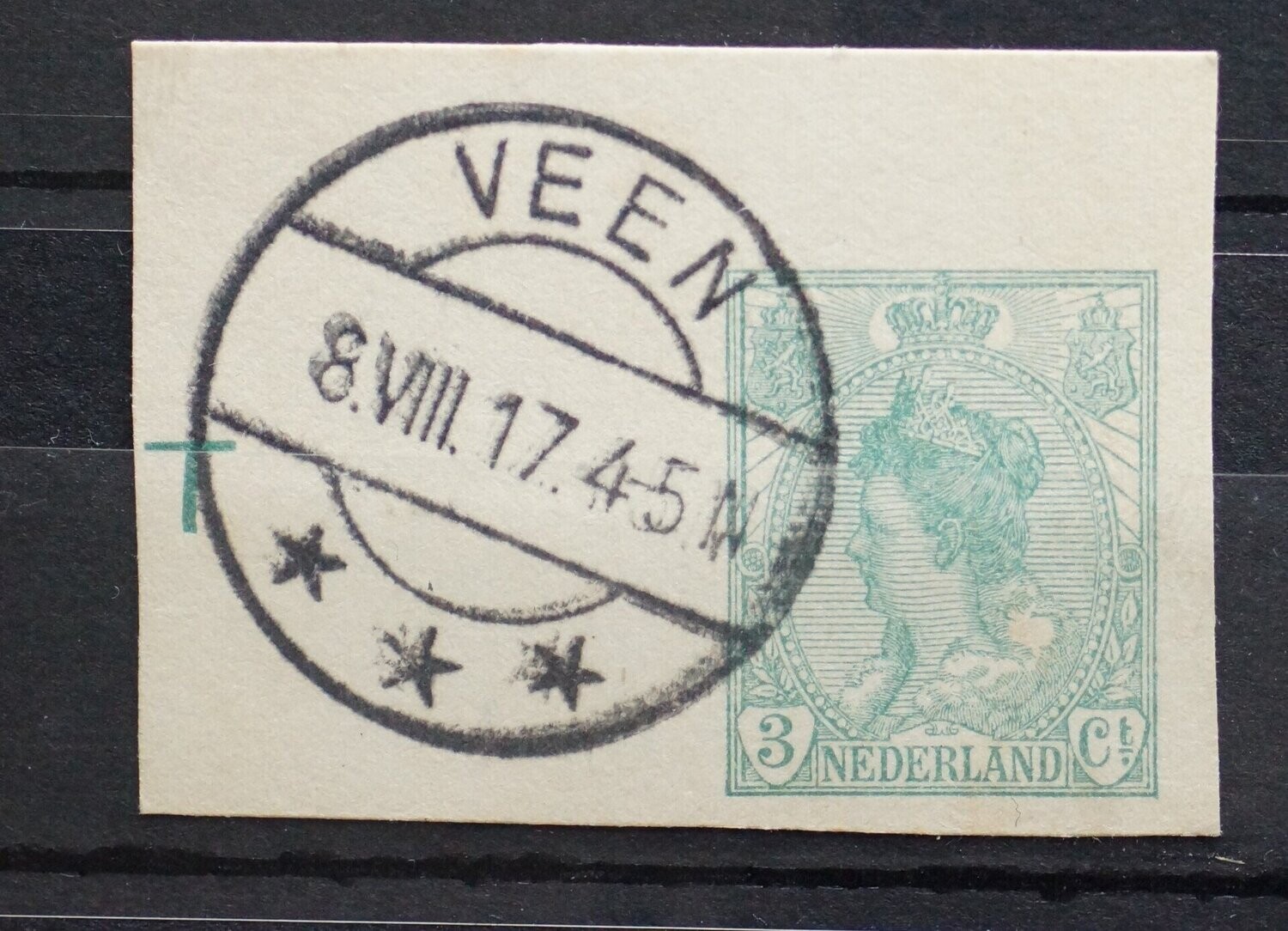 Veen op fragment briefkaart