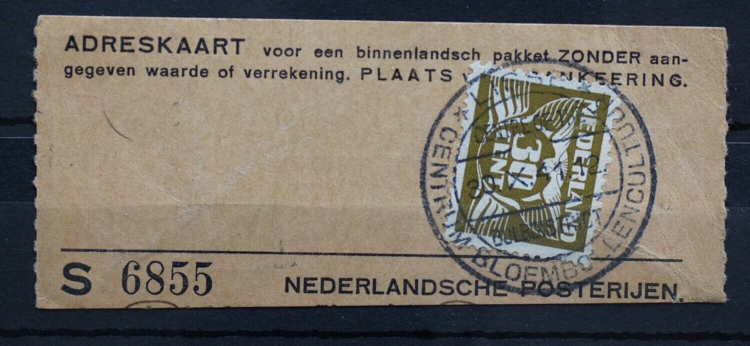 Reclamehandstempel Lisse 1941 op NVPH 389