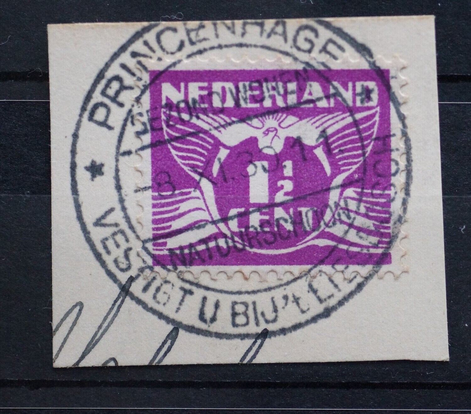 Reclamehandstempel Princenhage 1930 op NVPH 171