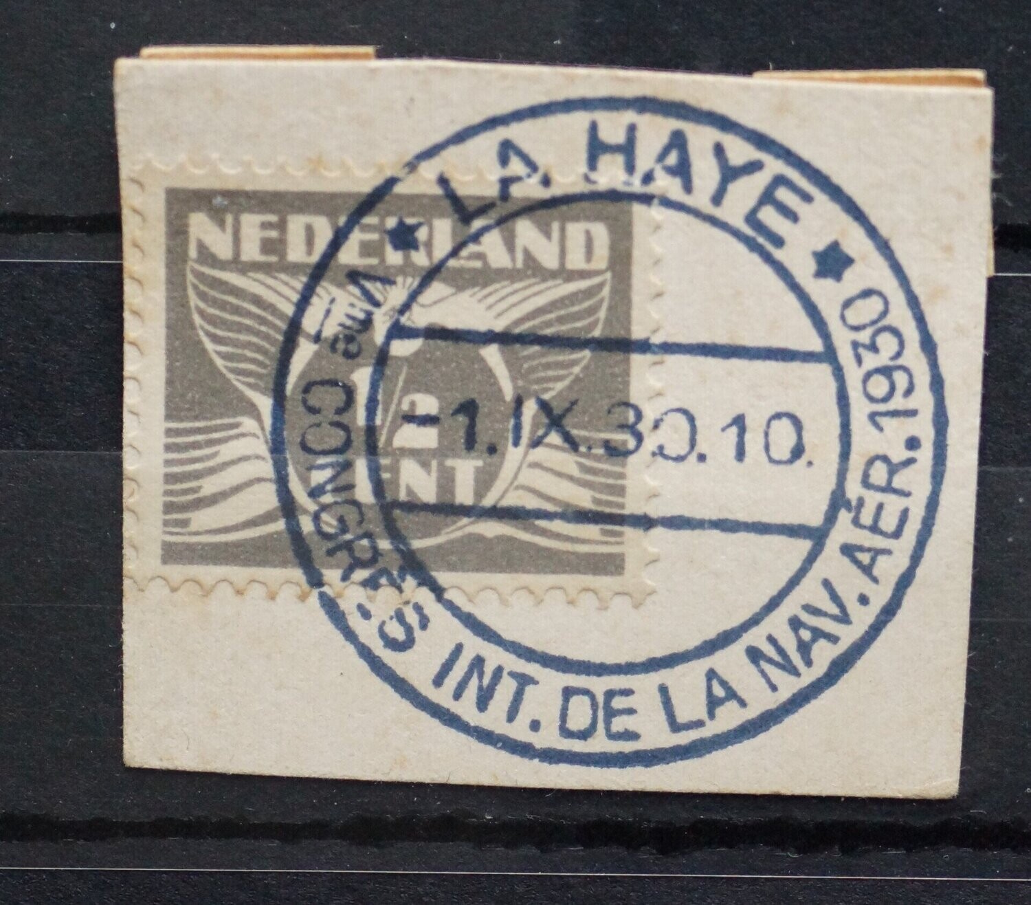 Gelegenheidsstempel Int. Luchtvaartnavigatie congres op NVPH 169