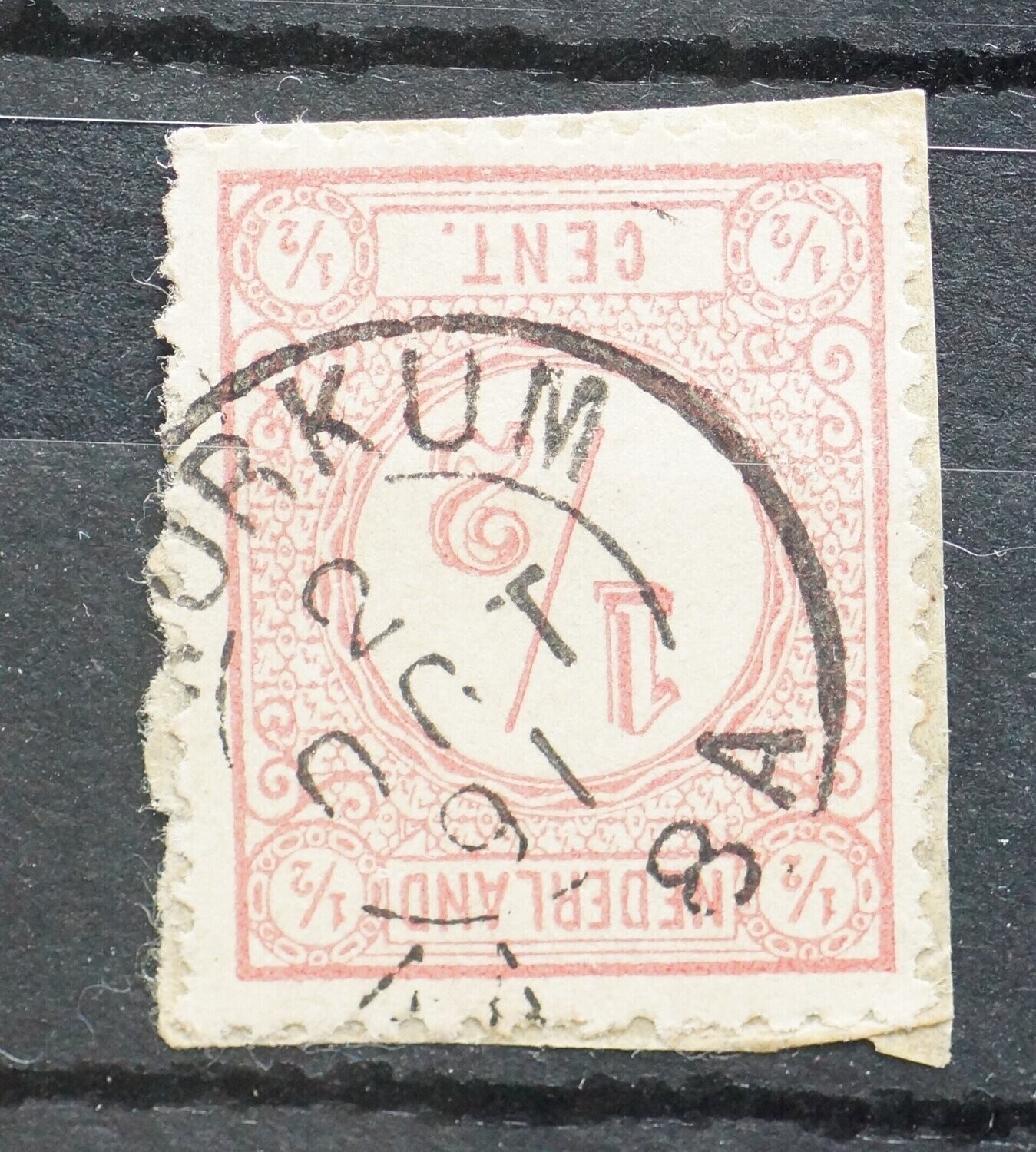 Tweeletter stempel Workum op NVPH 30