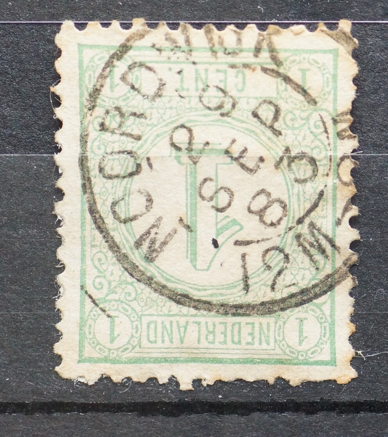 Tweeletter stempel Noordwijk op NVPH 31