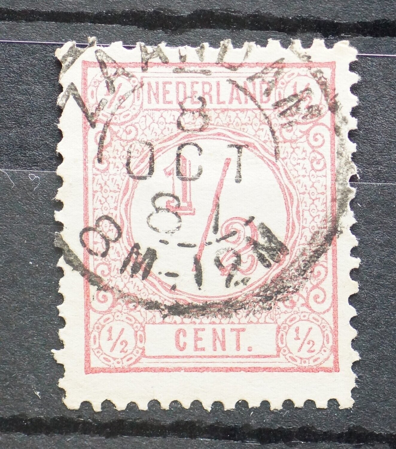 Tweeletter stempel Zaandam op NVPH 30