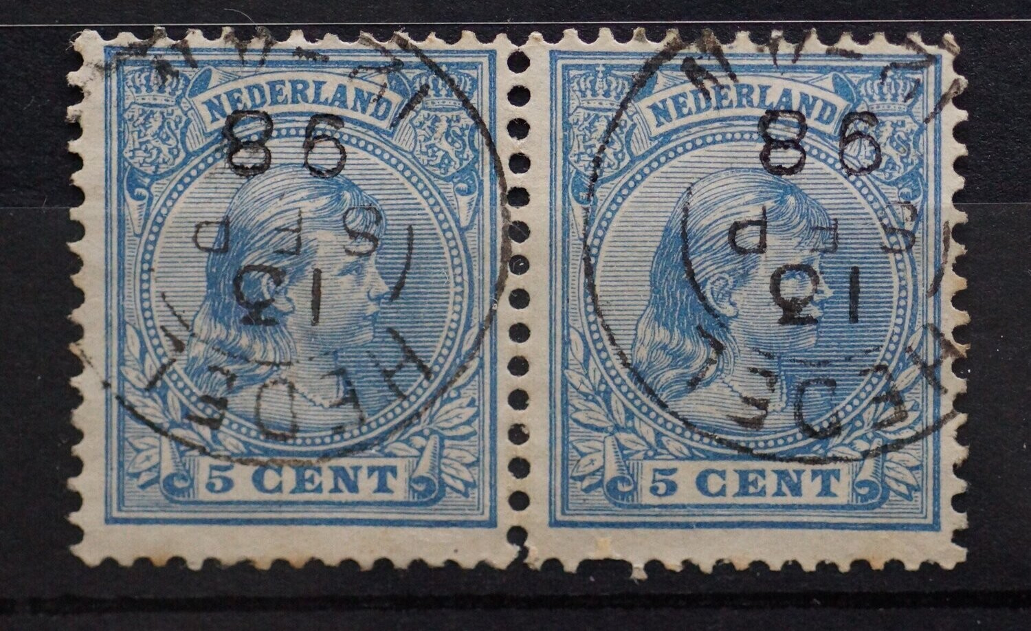 Hedel op NVPH 35 (paar)
