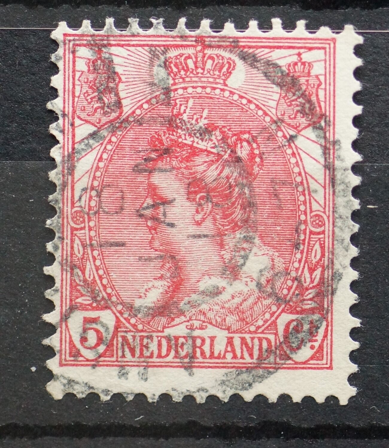 Amsterdam 11 (geen vlag) op NVPH 60 (1918)