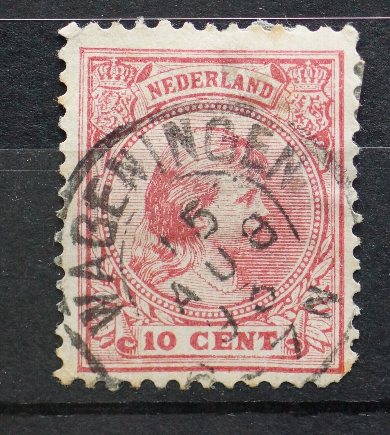 Wageningen op NVPH 37 (fraai)