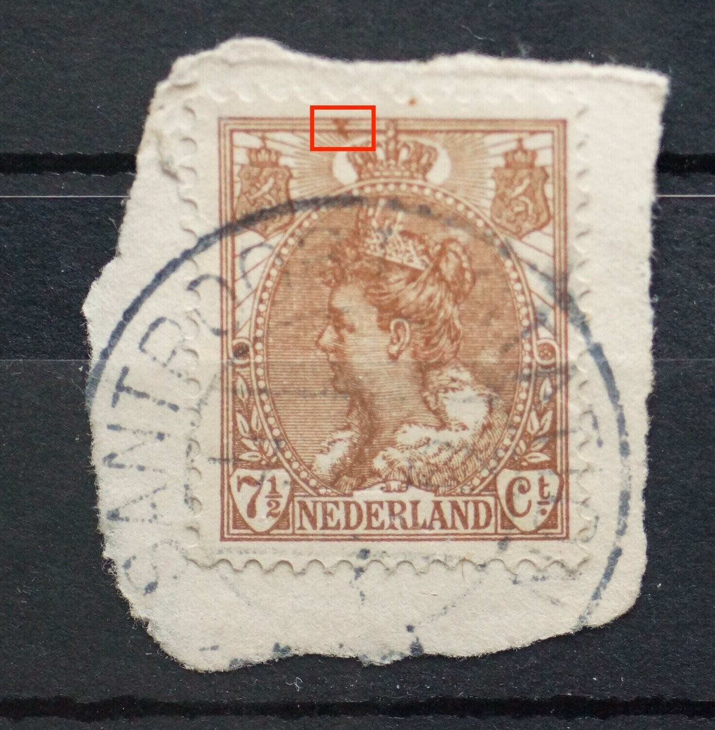 NVPH61 - o.a. bruine vlek boven, links
