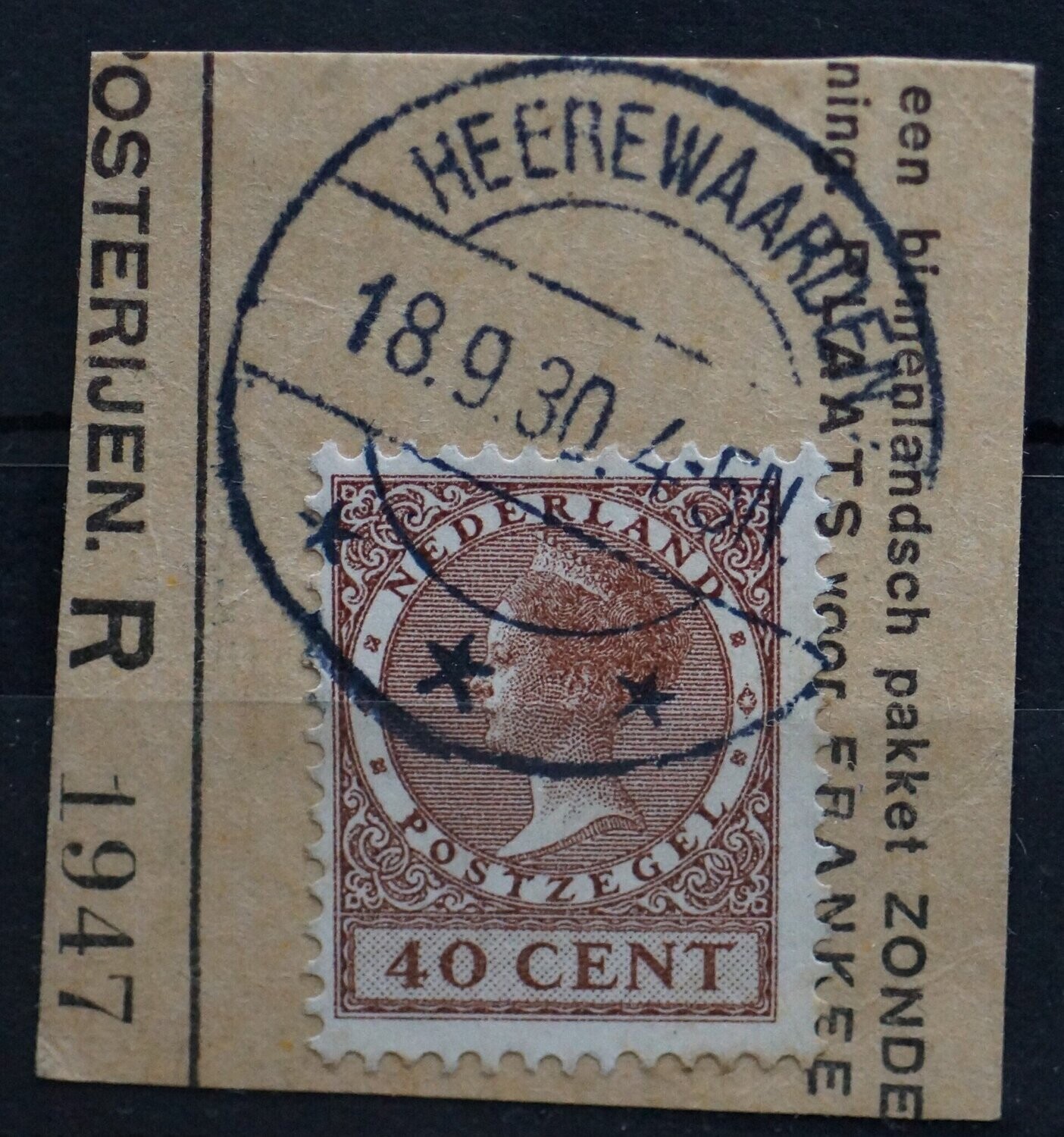 Heerewaarden op NVPH 196 - vrij schaars